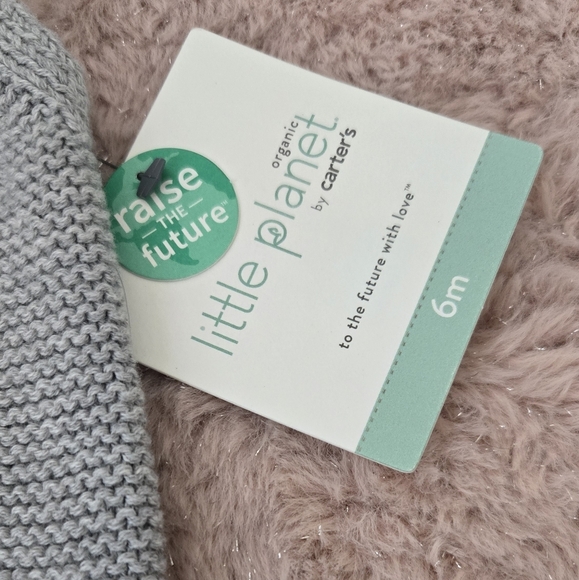 Carter's Gray Knit Sleeveless Baby Romper 6 Months - Picture 2 of 4